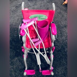 Doll Wheelchair Set